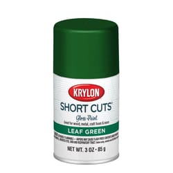 Krylon Short Cuts Gloss Leaf Green Spray Paint 3 oz