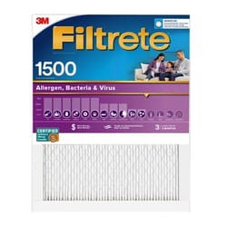 Filtrete 10 in. W X 20 in. H X 1 in. D 1500 MPR Pleated Allergen Air Filter 1 pk