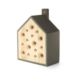 Kikkerland 5.1 in. H X 2.2 in. W X 3.9 in. L Wood Bee House