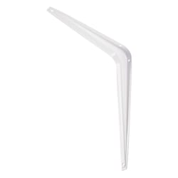 Hampton White Steel Shelf Support 18 Ga. 8 in. L 100 lb