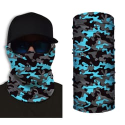 John Boy Shredneck LLC Camo Face Guard Black/Blue One Size Fits All
