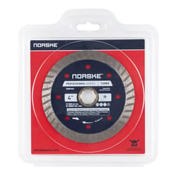 Norske 4 in. D X 5/8 and 7/8 in. Diamond Turbo Rim Circular Saw Blade 1 each