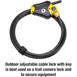 Master Lock Python 3/8 in. D X 72 in. L Vinyl Coated Steel Locking Cable