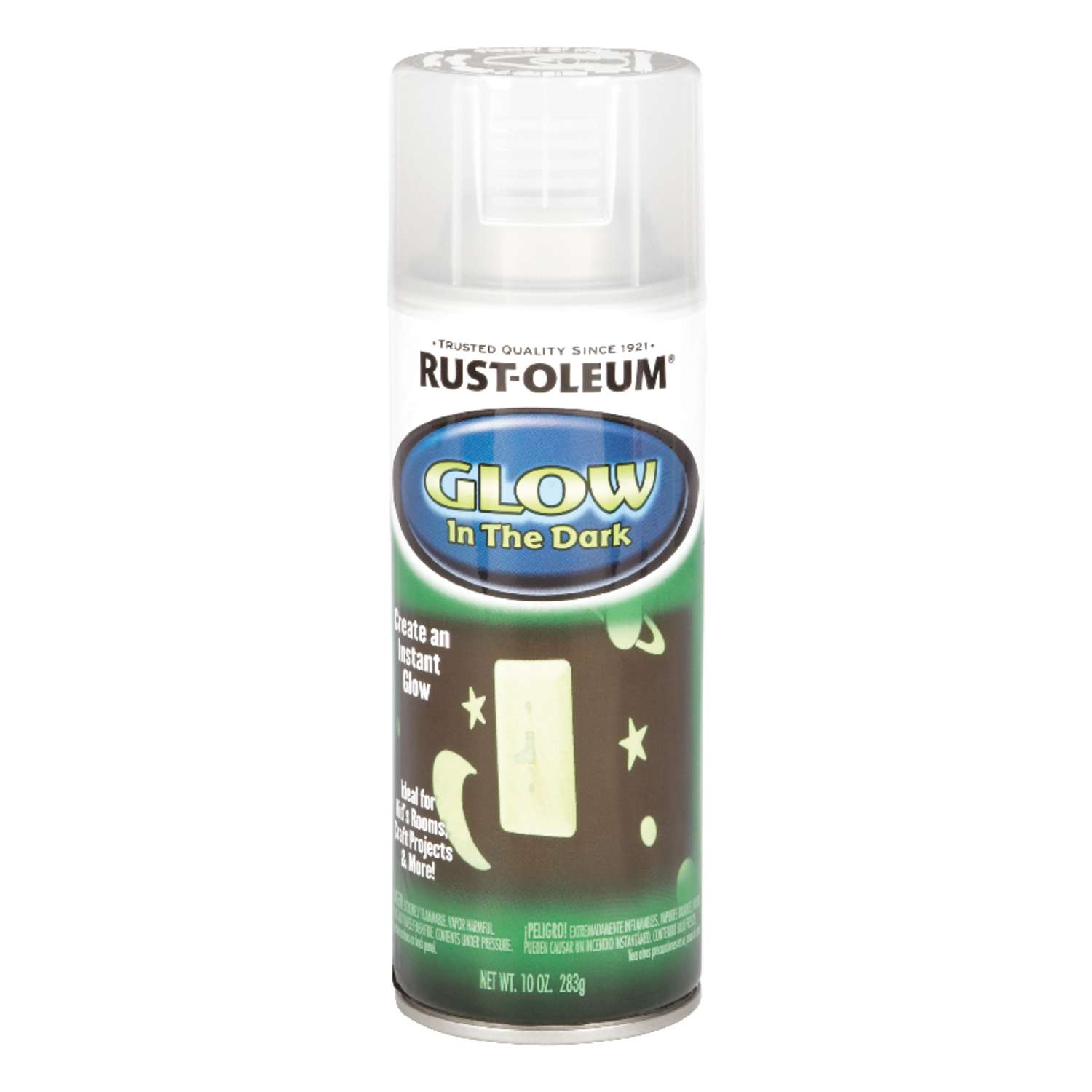 RustOleum Specialty Flat Green GlowintheDark Spray Paint 10 oz
