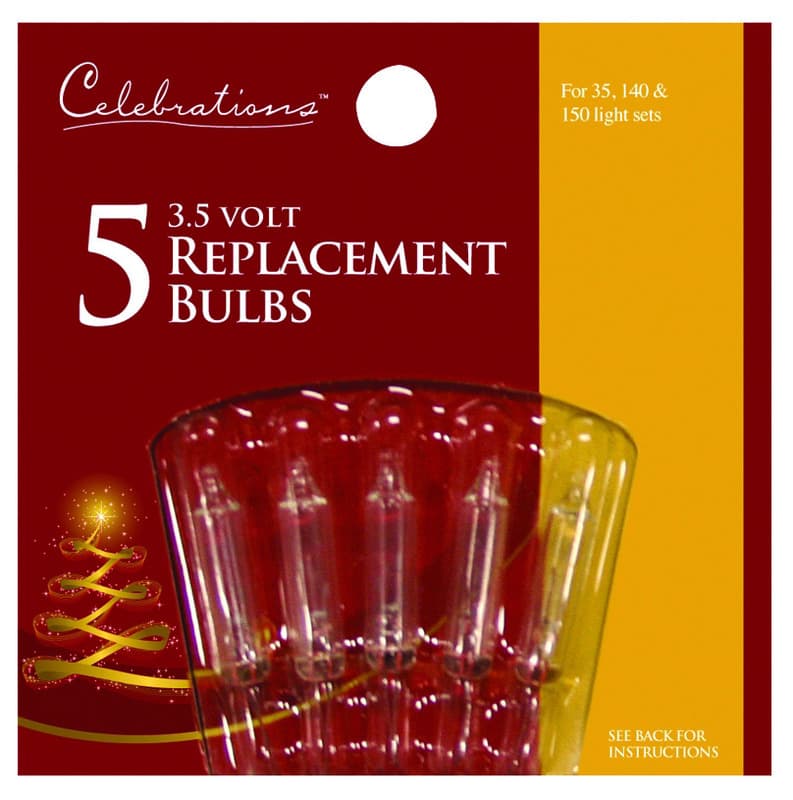Celebrations 1265 2 71 Clear 3.5V Mini Replacement Bulbs