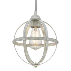 Westinghouse Stella Mira Antique Ash Silver 1 lights Mini Pendant Light