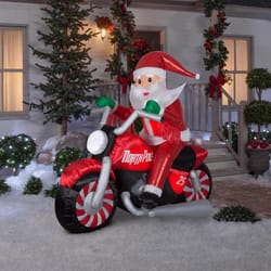 Gemmy Airblown LED Santa on Motorcycle 6 ft. Inflatable