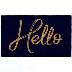 Calloway Mills 2 ft. W X 3 ft. L Black/Brown Coir Door Mat