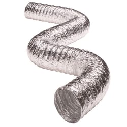 Deflect-O Supurr-Flex 20 ft. L X 4 in. D Silver Aluminum Dryer Transition Duct