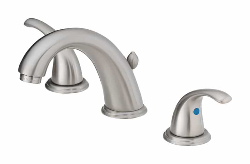 Oakbrook Coastal Coastal Brushed Nickel Widespread Lavatory Pop Up
