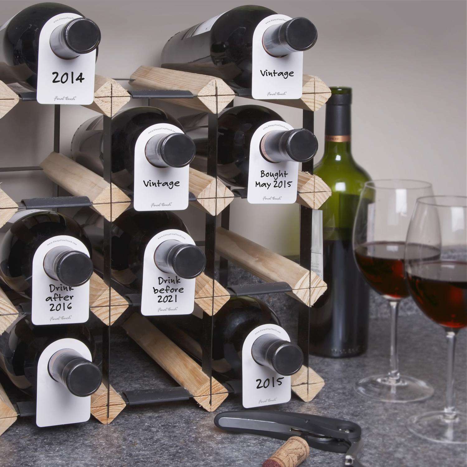 Wine discount rack tags