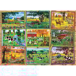 Cobble Hill Postcards From The Farm Jigsaw Puzzle 1000 pc