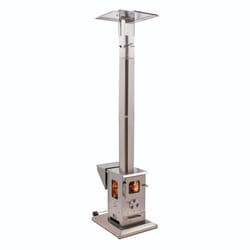 Timber Stoves Lil Timber 72000 BTU Wood Pellet Stainless Steel Freestanding Patio Heater 100 sq ft