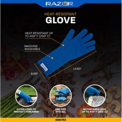 Razor Fabric Grilling Glove 14.65 in. L X 6.69 in. W 1 pk