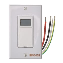 Woods Indoor 7 Day Programmable Timer 120 volt Almond