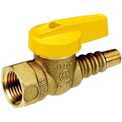 Homewerks Texas Pattern 1/2 in. Brass Flare x FIP Gas Ball Valve