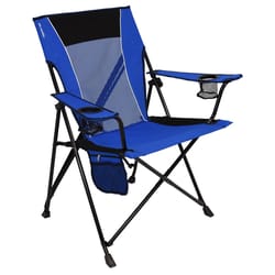 Kijaro Dual Lock 1-Position Blue Camping Folding Chair