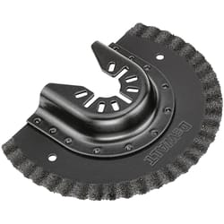 DeWalt Universal Fitment Carbide Grit Fast Cut Semi-Circle Oscillating Grout Removal Blade 1 pc