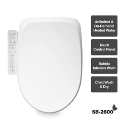 SmartBidet White Elongated Electronic Bidet Seat