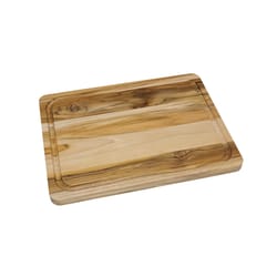 Lipper International 16 in. L X 12 in. W X 0.75 in. Teak Wood Cutting Board