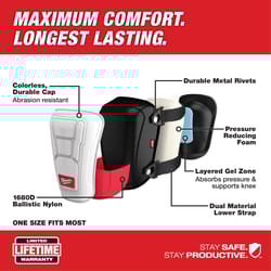 Milwaukee 7.5 in. L X 8 in. W Nylon Performance Knee Pads Multicolored One Size Fits Most