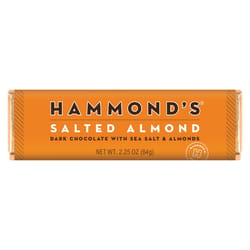 Hammond's Candies Salted Almond Dark Chocolate Candy Bar 2.25 oz