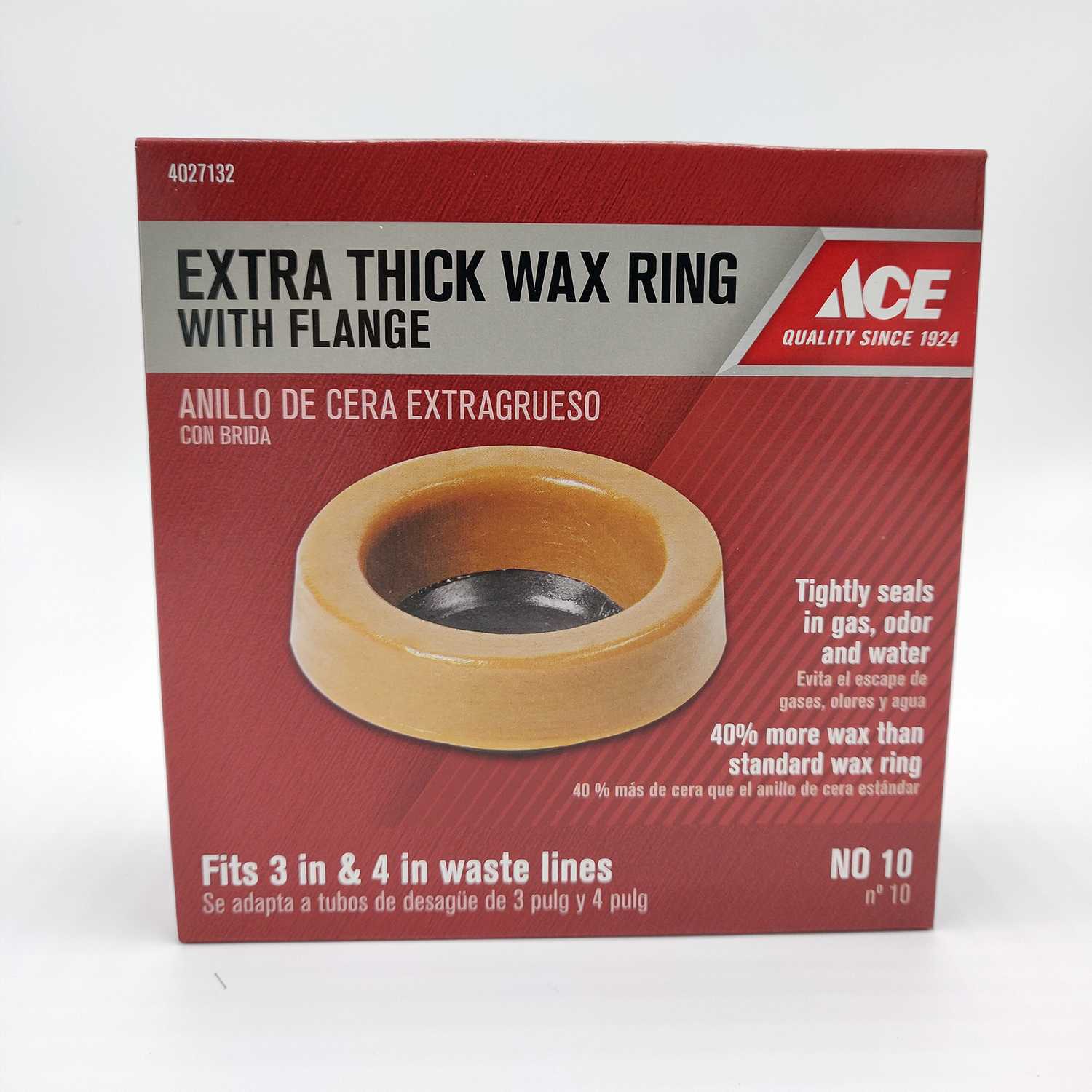 Ace Toilet Bowl Gasket with Wax & Flange Ace Hardware