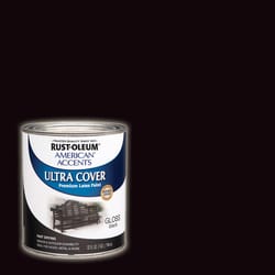 Rust-Oleum Painters Touch Ultra Cover Gloss Black Water-Based Paint Exterior and Interior 1 qt