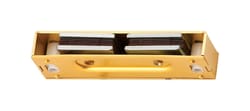 Ives Mighty-Mite 1 in. H X 3-1/8 in. W X 9/16 in. D Polished Brass Aluminum Heavy Duty Magnetic Catc
