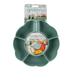 Joie Mint Silicone Groovy Tumbler Snack Tray 40 oz