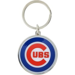 HILLMAN MLB Tempered Steel Silver Split Ring Keychain