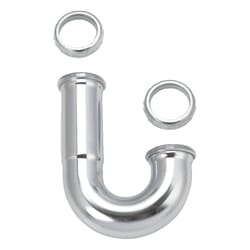 Ace 1-1/2 in. D Chrome Plated Brass J Bend