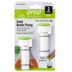 Progressive Prep Solutions Green/White ABS Plastic Soda Bottle Pump