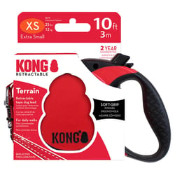 Kong Red Plastic Dog Retractable Leash X-Small