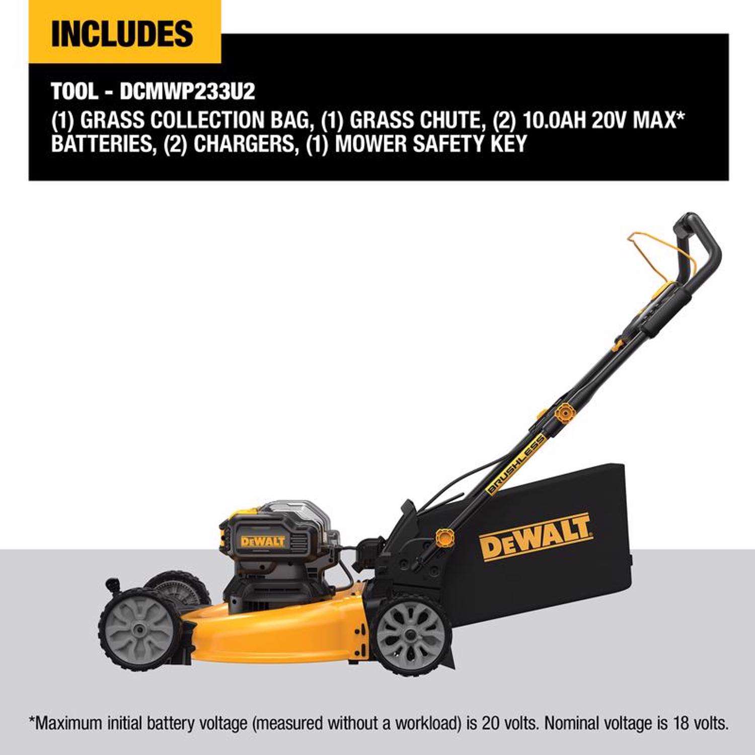 20V Max* Lithium 12 Inch 3-In-1 Compact Lawn Mower