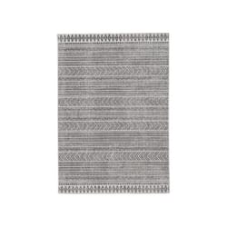 Signature Design by Ashley 94 in. W X 122 in. L Black/White Geometric Polypropylene Area Rug