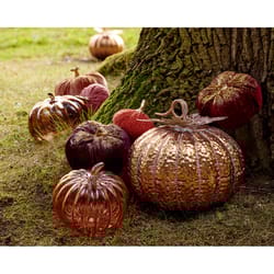 Decoris 7 in. Pumpkin Fall Decor