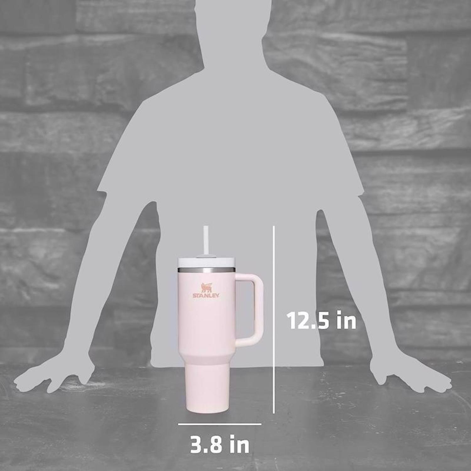 Stanley The Quencher H2.0 FlowState 30 oz Rose Quartz BPA Free Double-wall Vacuum Insulated Tumbler MISSING STRAW