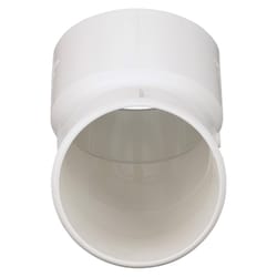 Charlotte Pipe Schedule 40 6 in. Spigot X 6 in. D Hub PVC 45 Degree Street Elbow 1 pk