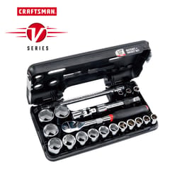 Craftsman V-Series 1/2 in. drive S SAE 6 Point Socket and Tool Set 21 pc