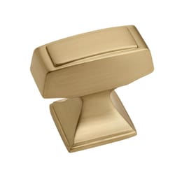Amerock Mulholland Traditional Rectangle Cabinet Knob 1-3/16 in. Champagne Bronze 1 pk