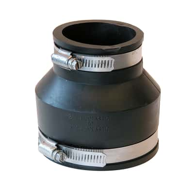 Fernco Schedule 40 3 in. Hub x 2 in. Dia. Hub PVC Flexible Coupling ...