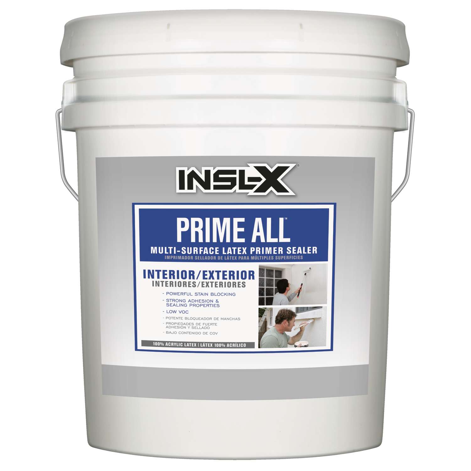 INSLX Prime All White Flat WaterBased Acrylic Latex MultiSurface
