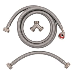 Eastman 3/4 in. FHT X 3/4 in. D FHT 6 ft. Stainless Steel Installation Kit