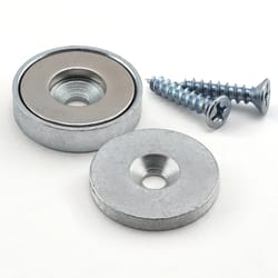 Magnet Source .27 in. L X 1.13 in. W Silver Super Latch Magnets 30 lb. pull 1 pc