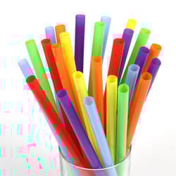 Chef Craft Assorted Plastic Smoothie Straws