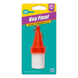 Lucky Line 1-1/4 in. D Plastic Red/White Buoy Keychain