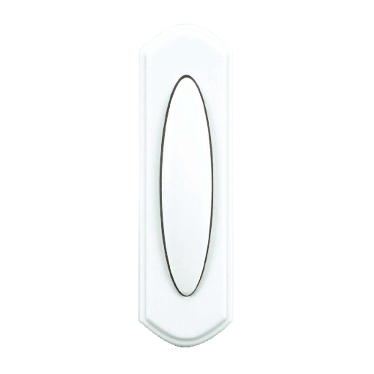 Heath Zenith Plastic Wireless Pushbutton Doorbell Ace