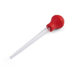 Farberware Red/Clear Plastic/Rubber/Silicone Baster