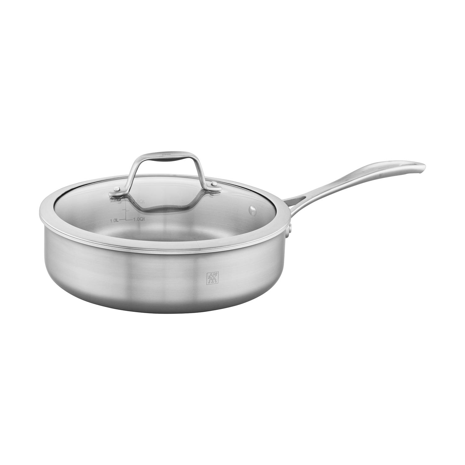 Zwilling J.A Henckels Stainless Steel Saute Pan 9.5 in. 3 qt Silver Sansujyuku sansujyuku.com